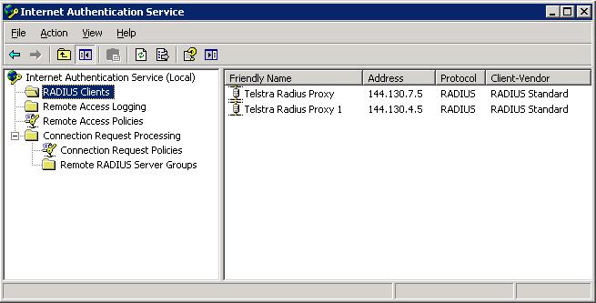 Telstra Radius Servers Telstra Radius Servers